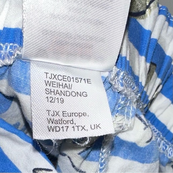 Anchor Skort Shorts - Blue & White Stripes With Bow - Girls Size Medium 5/6 EUC - Picture 4 of 4